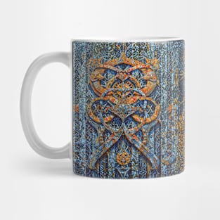 Interlocking Abstract Geometric Figures Dimensions Mug